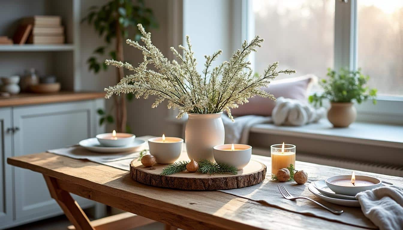 Adopter un style scandinave dans la maison grâce aux bougies centrepiece