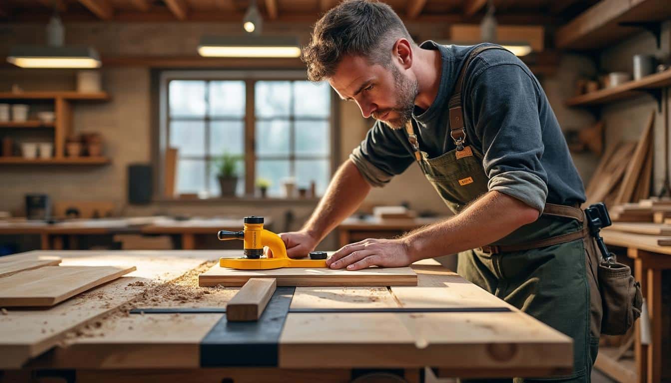 Illustration: Les fonctionnalités innovantes qui rendent le guide universel pour scie circulaire indispensable