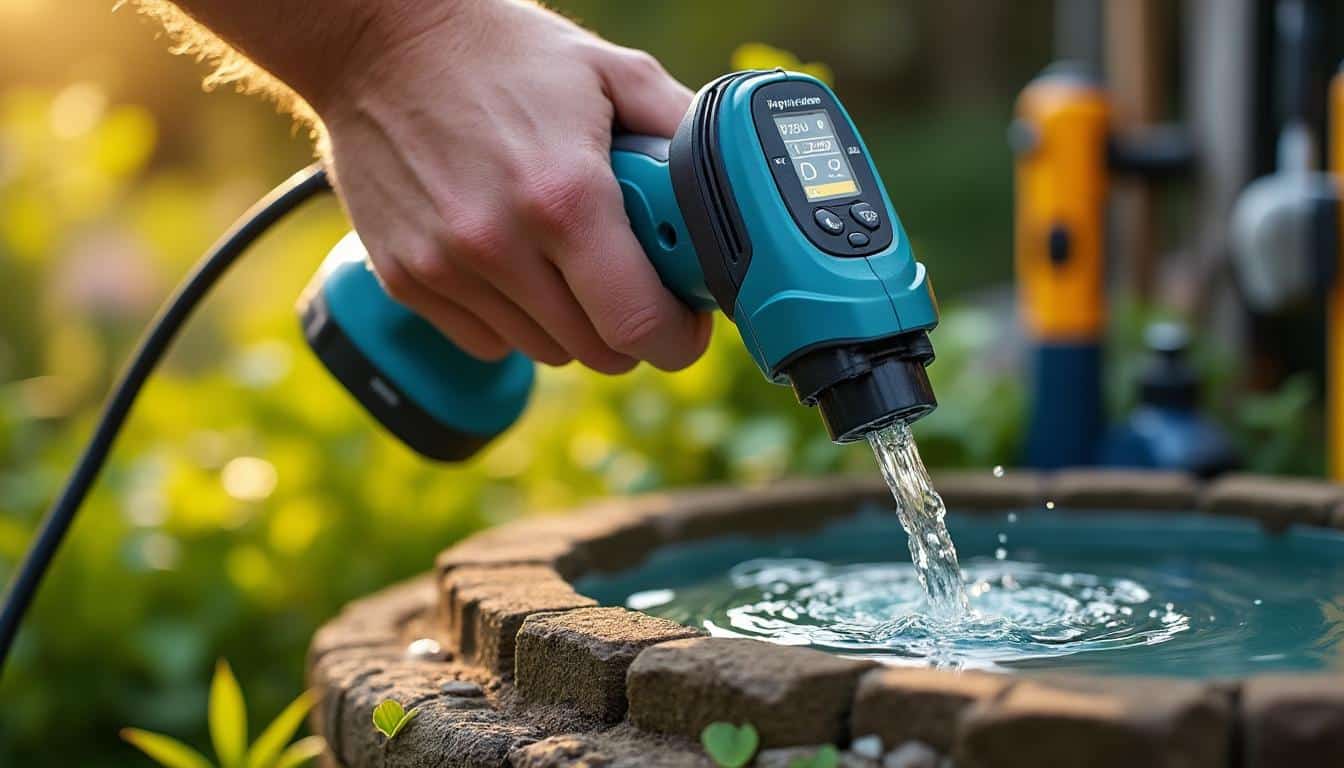 Illustration: Comprendre le fonctionnement et l’intérêt d’une pompe à eau montée sur perceuse