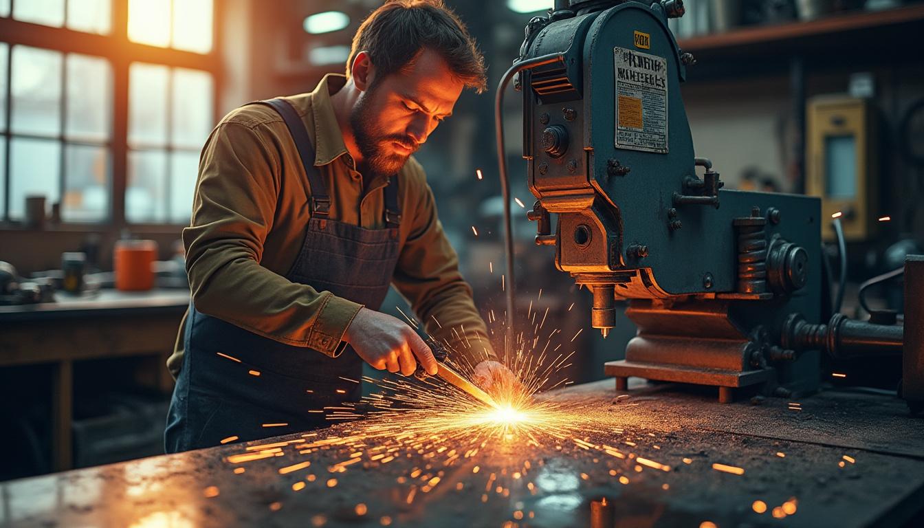 Scie à ruban Promac 349V : Précision et robustesse pour métaux