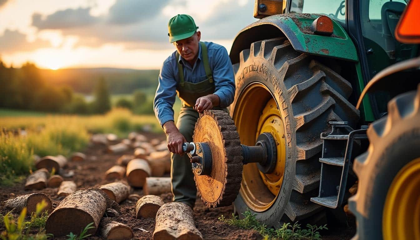 Illustration: Comment fonctionne une scie circulaire avec prise de force de tracteur ?