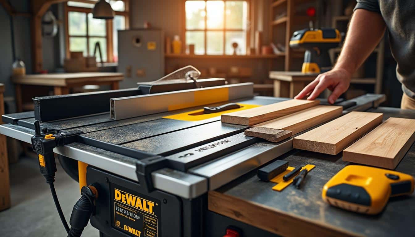 Illustration: Les caractéristiques techniques qui font la différence dans une scie de table Dewalt