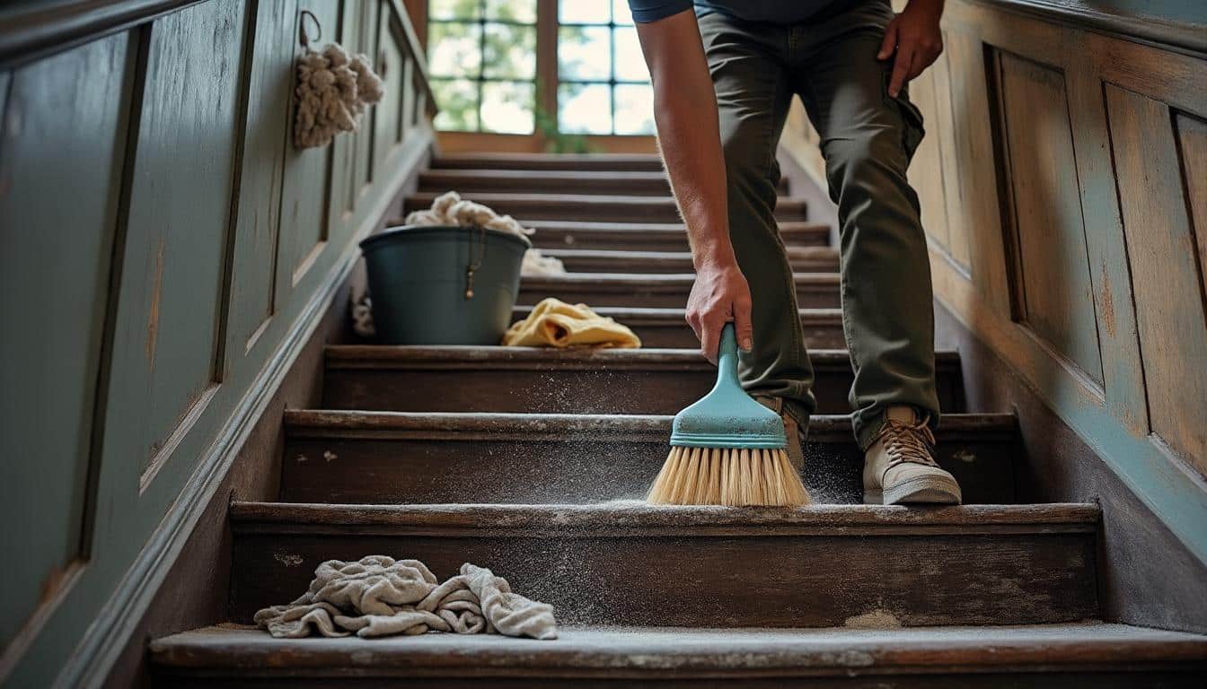 Illustration: Comment bien préparer un escalier en bois avant rénovation