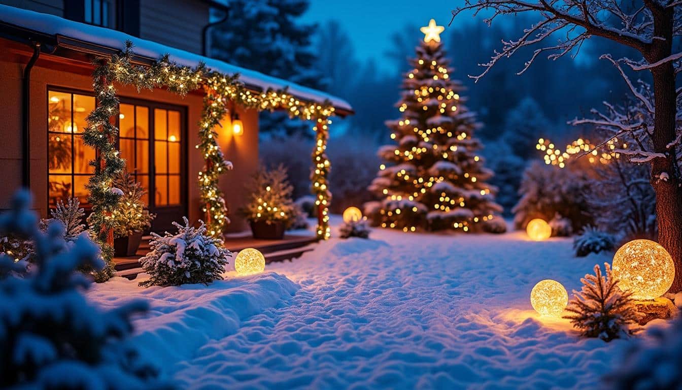 Illustration: Explorer les différents types et caractéristiques des éclairages festifs pour l’extérieur
