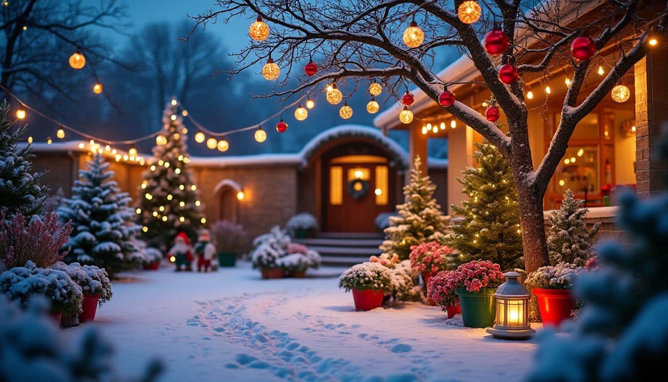 Illustration: Les différentes catégories de décorations pour un extérieur de Noël à petit prix