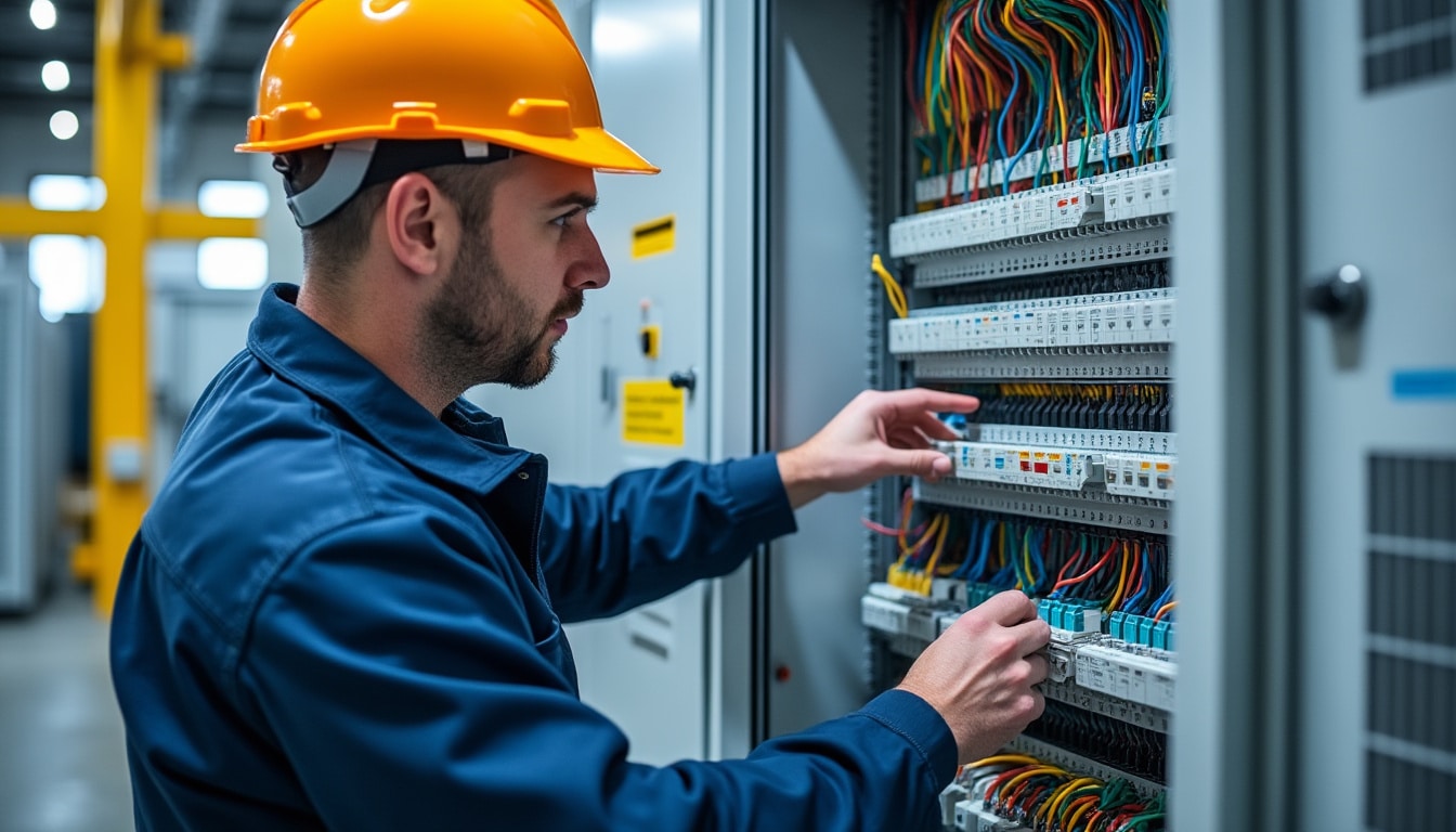 Illustration: Comprendre le fonctionnement d’un tableau électrique triphasé