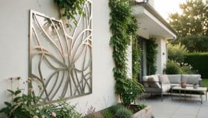 Décoration murale extérieure en métal pour le jardin